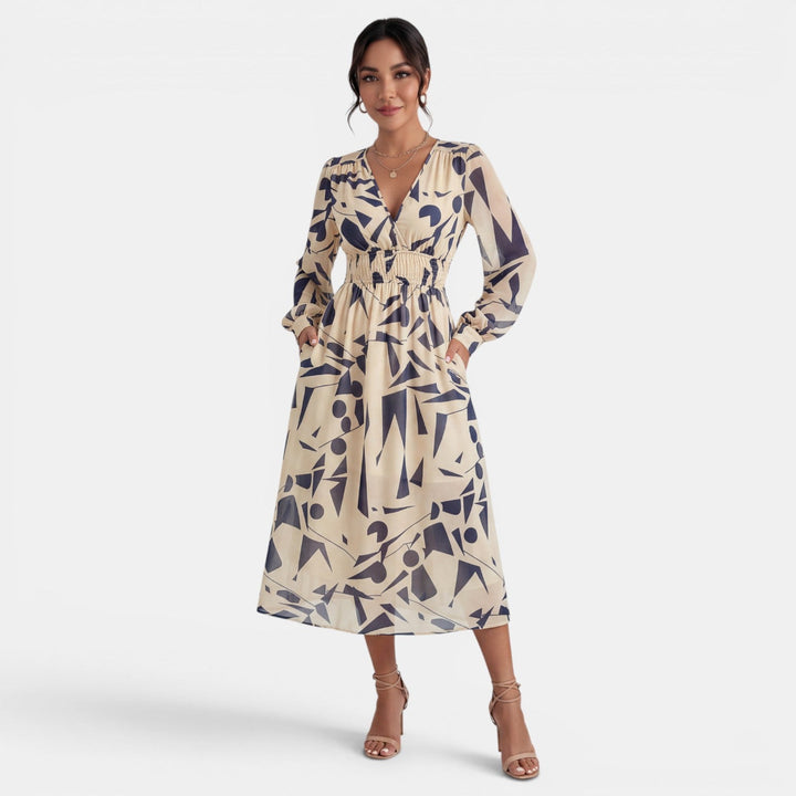 Vestido Boho Midi Mujer Estampado