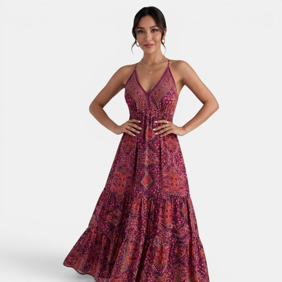 Vestido Largo Boho Mujer Tirantes Verano