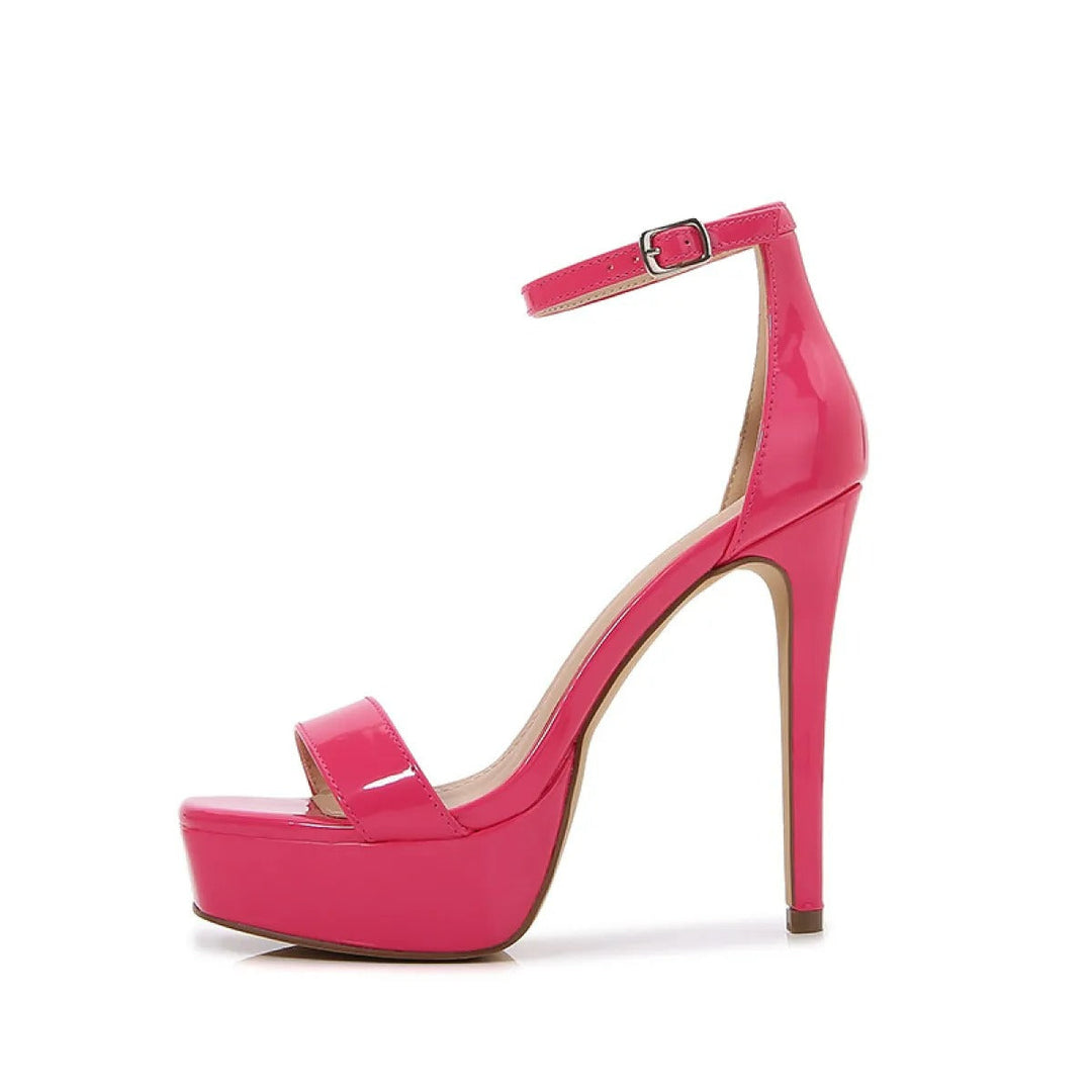 Sandalias de plataforma y pulsera al tobillo - Cyrielle