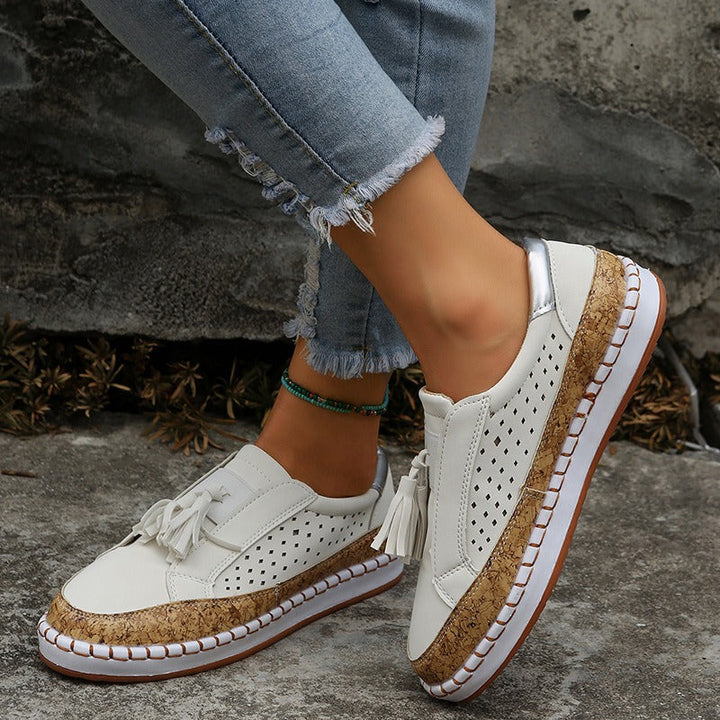 Zapatos loafers planos con borlas para mujer - Madison
