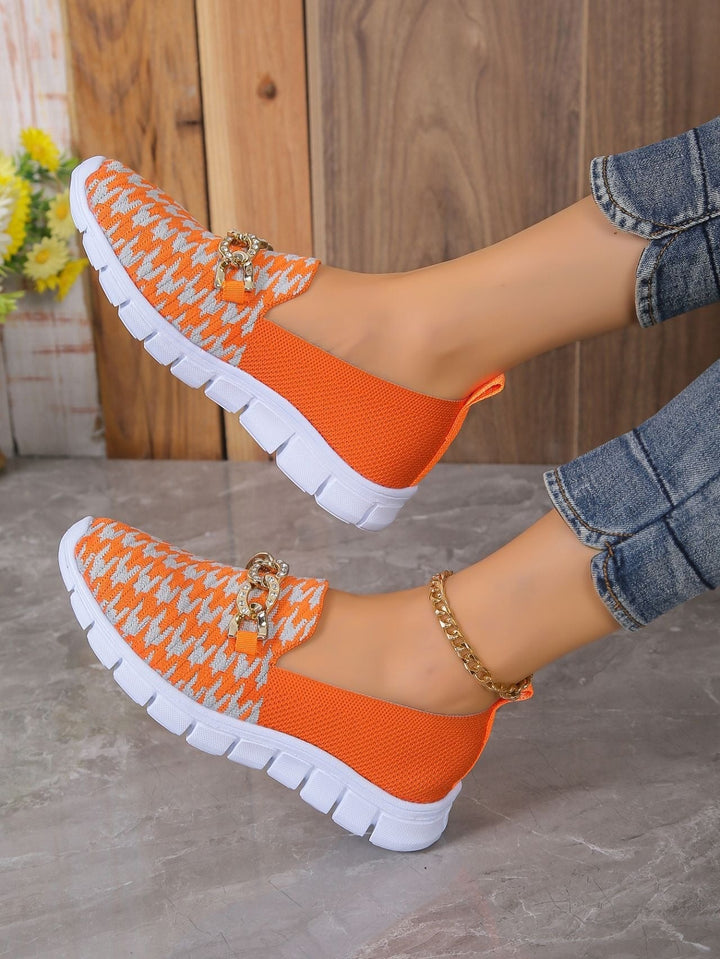 Zapatos casuales de malla con estampado para mujer - Harper