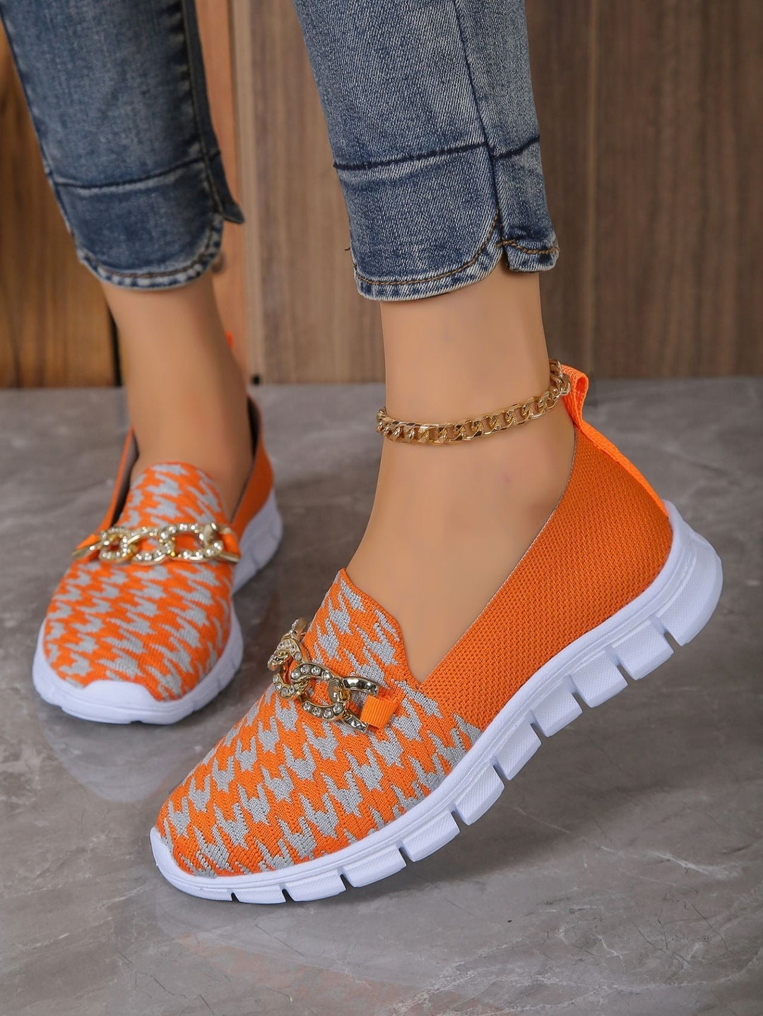 Zapatos casuales de malla con estampado para mujer - Harper