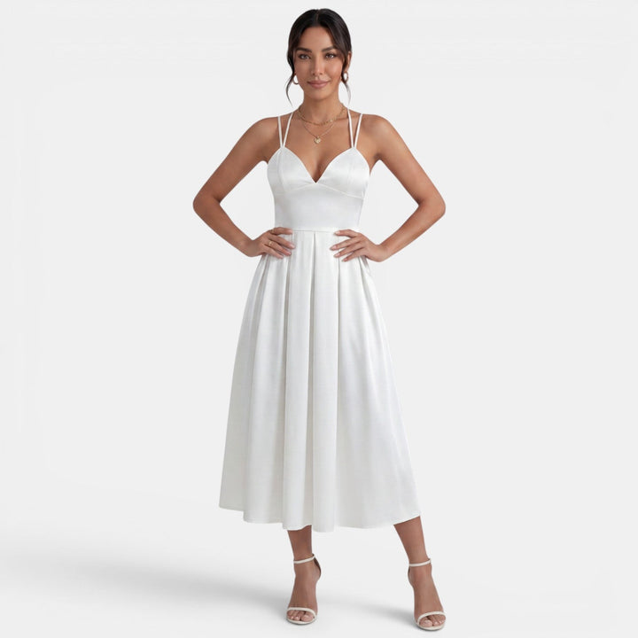 Vestido Midi Mujer Elegante