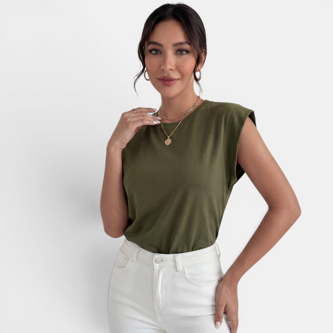Camisa Mujer Sin Mangas Fluida