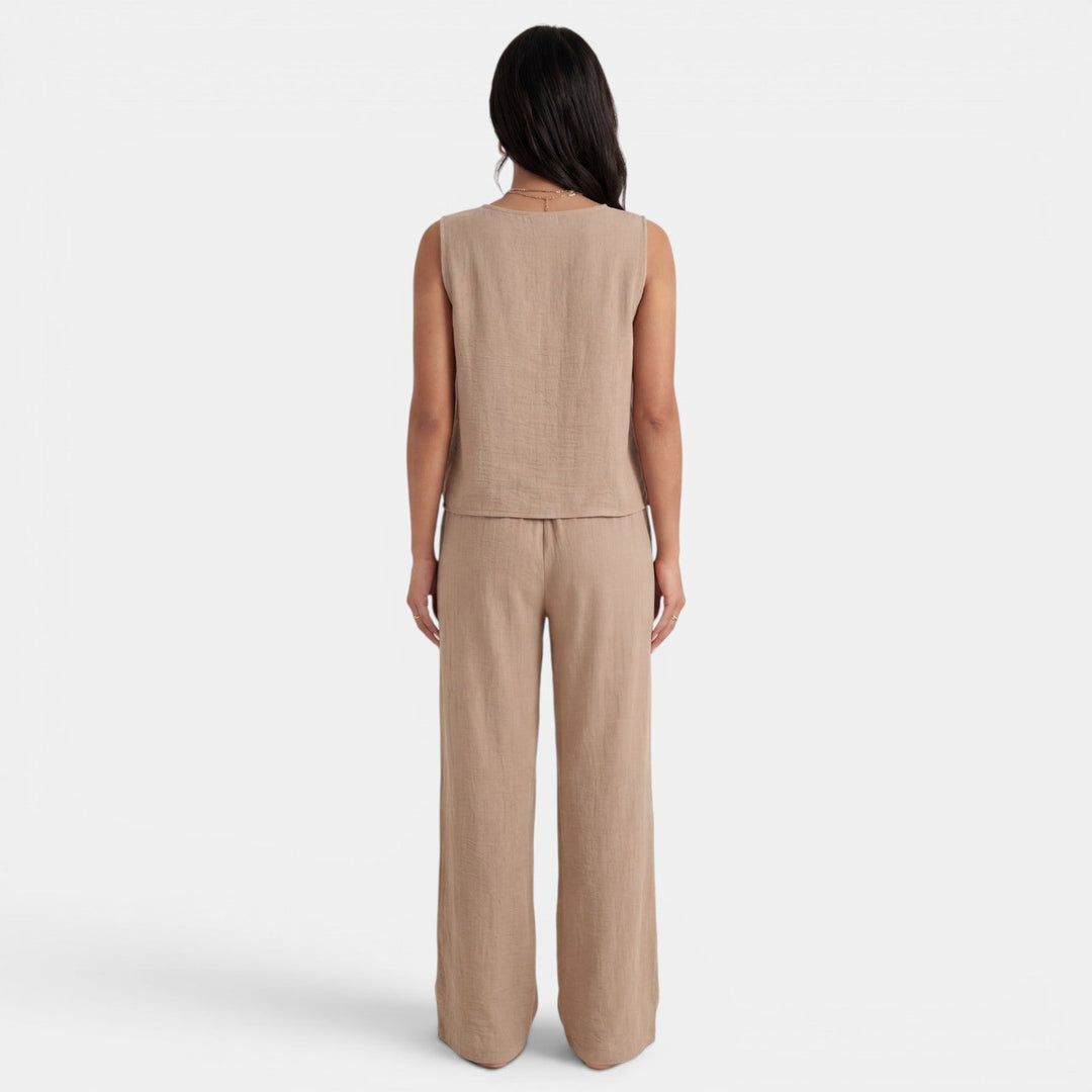 Conjunto Mujer Verano 2 Piezas Sin Mangas