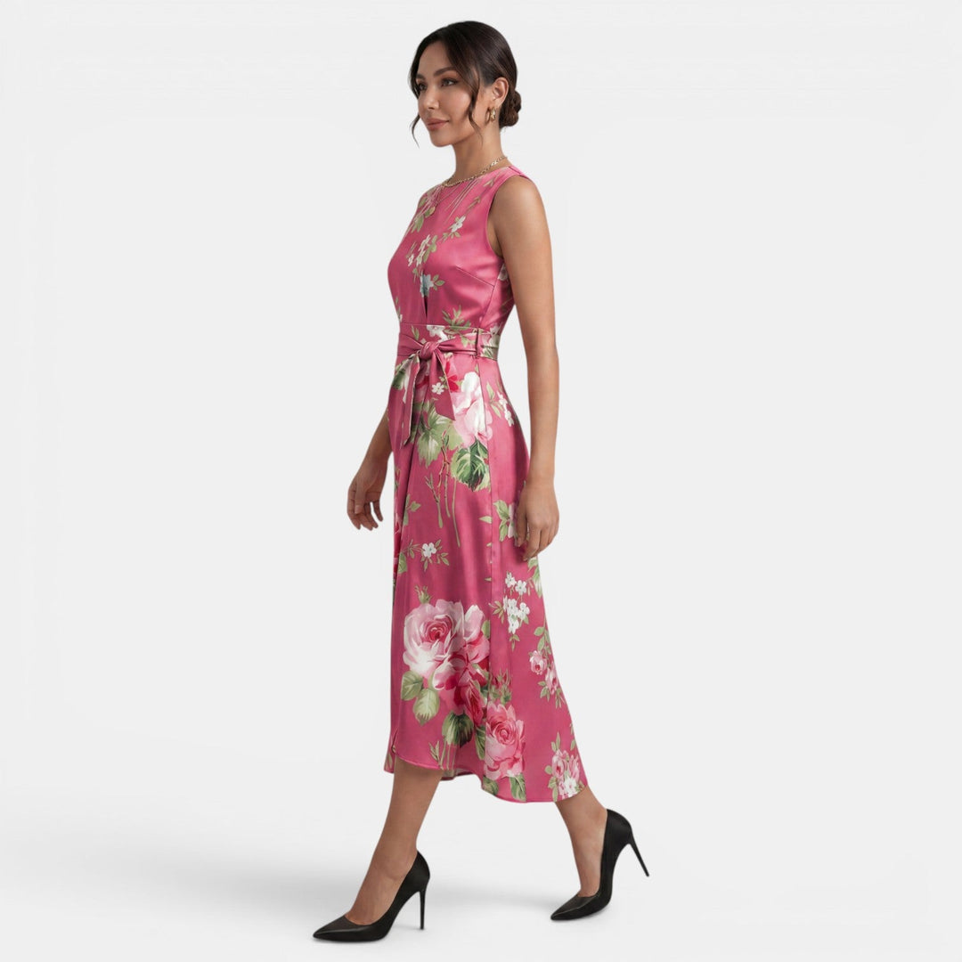 Vestido Midi Floral Mujer Verano
