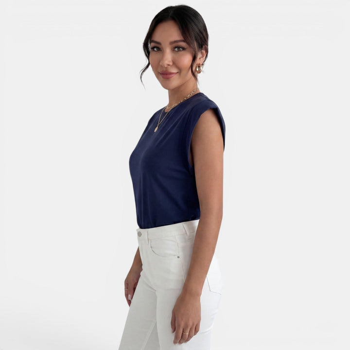 Camisa Mujer Sin Mangas Fluida