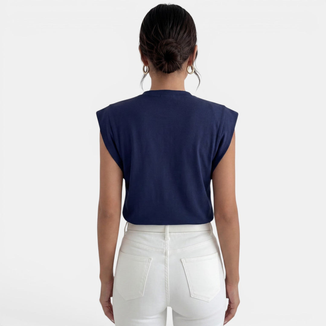 Camisa Mujer Sin Mangas Fluida