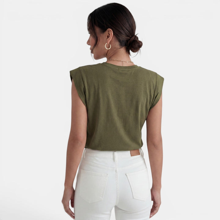 Camisa Mujer Sin Mangas Fluida