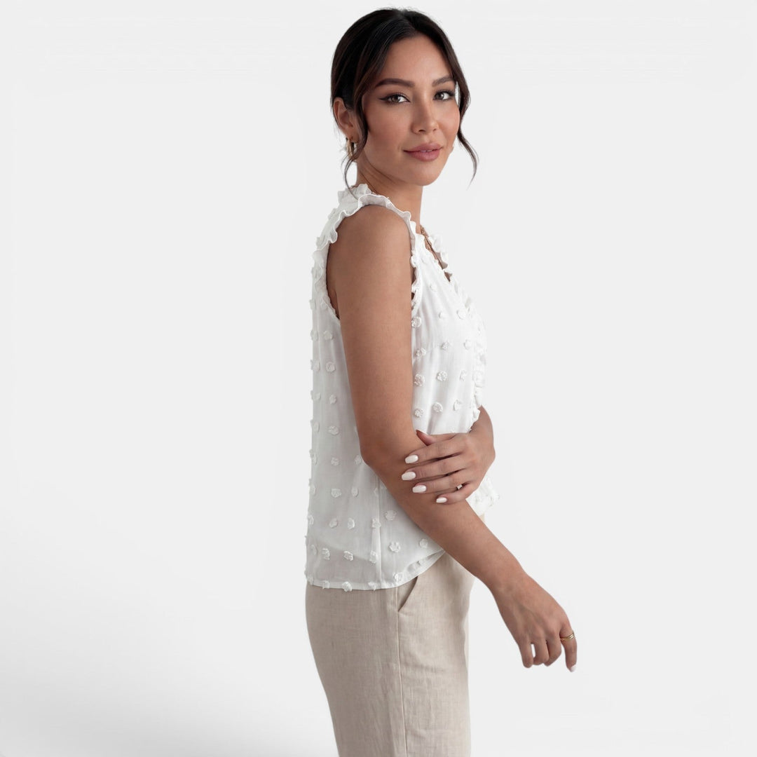 Blusa Mujer Volantes Elegante