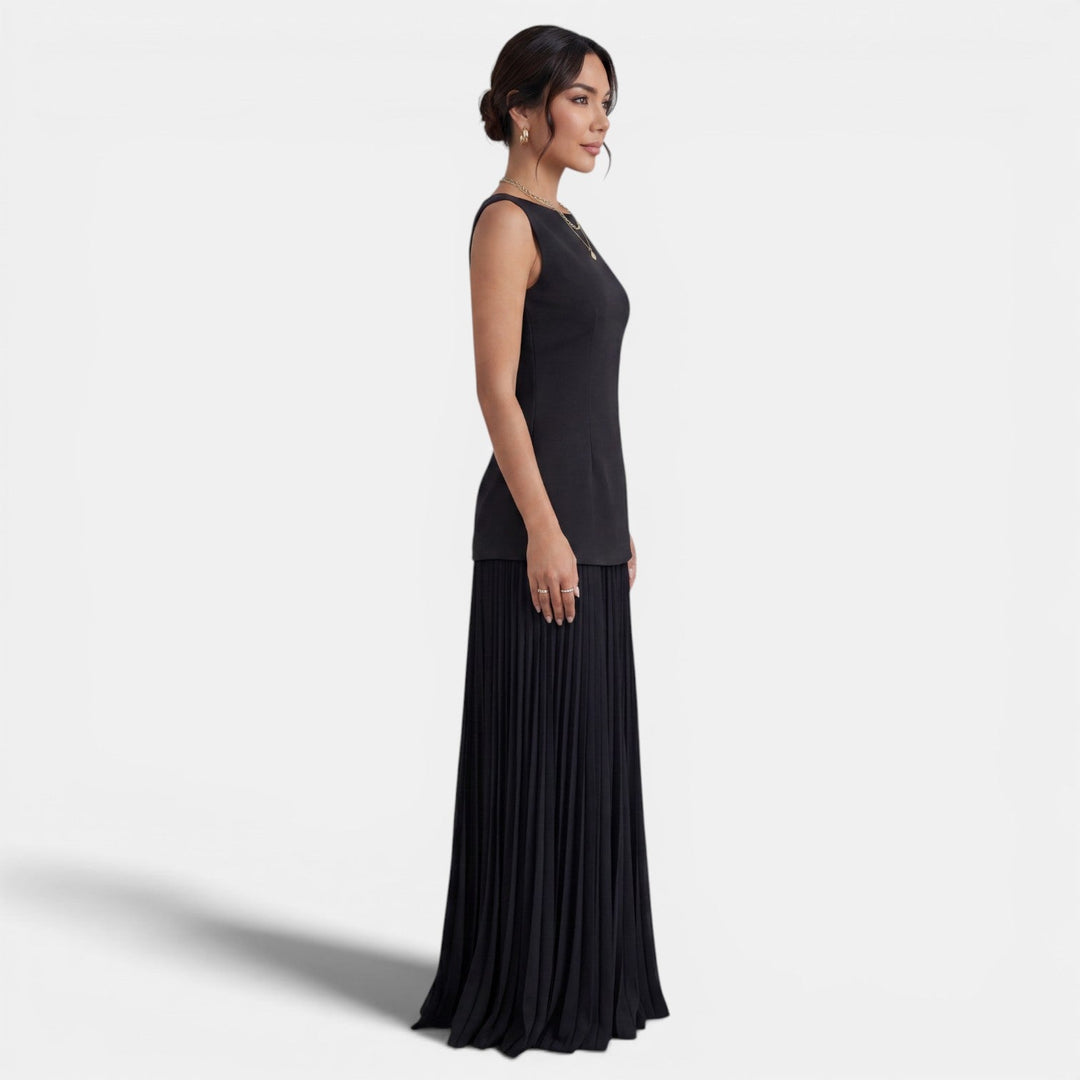 Conjunto Mujer 2 Piezas Vestido Plisado
