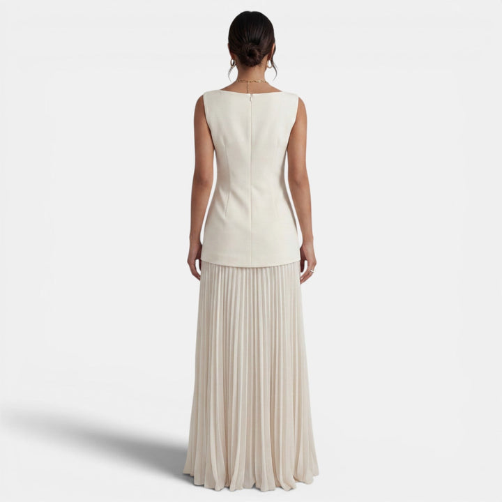 Conjunto Mujer 2 Piezas Vestido Plisado