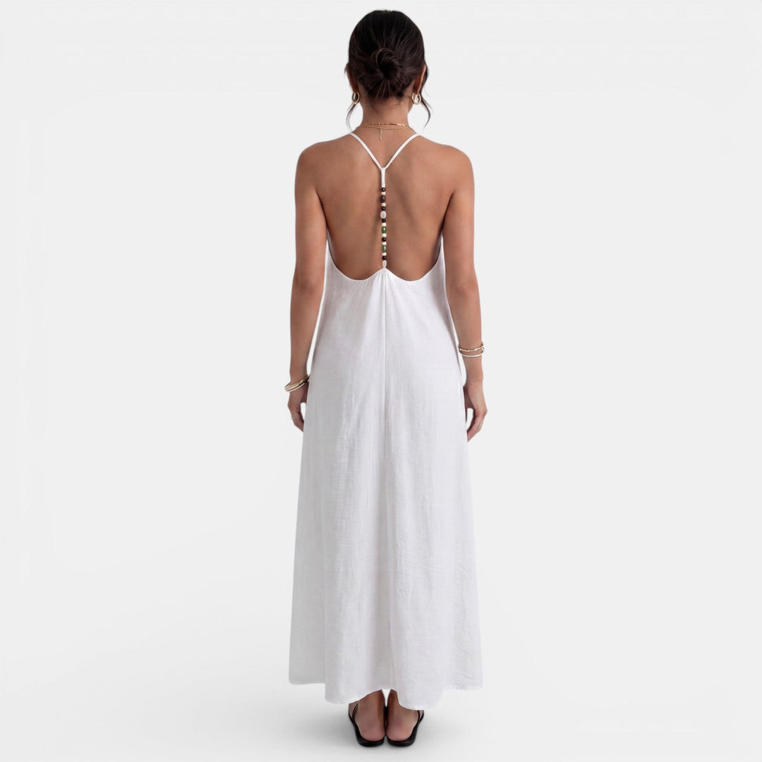 Vestido Largo Fluido Mujer Verano