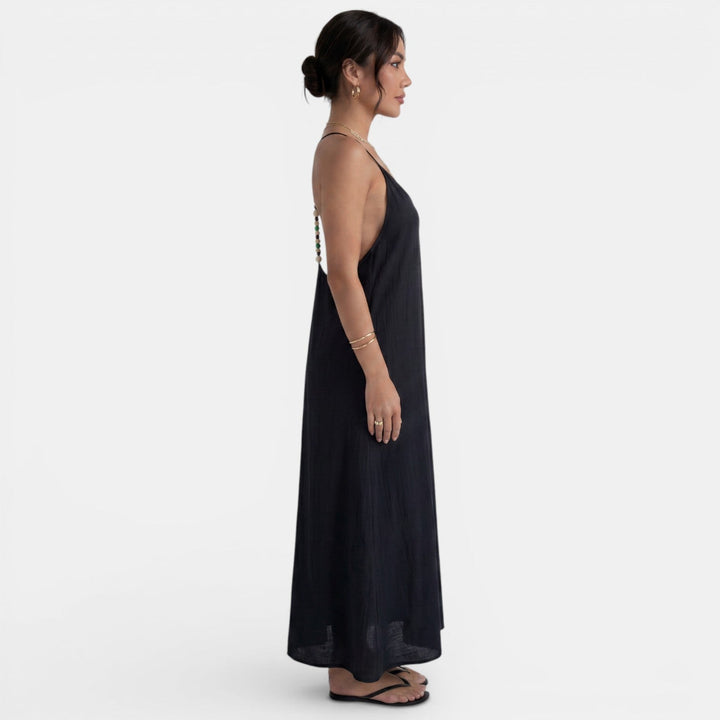 Vestido Largo Fluido Mujer Verano