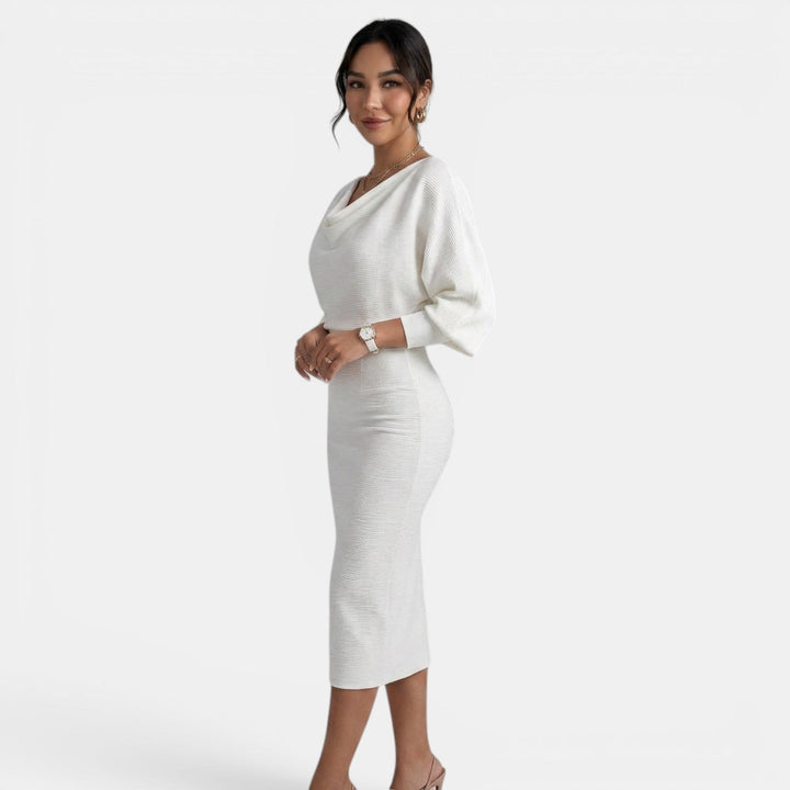Vestido Corto Mujer Verano Lazo Grande y Perlas