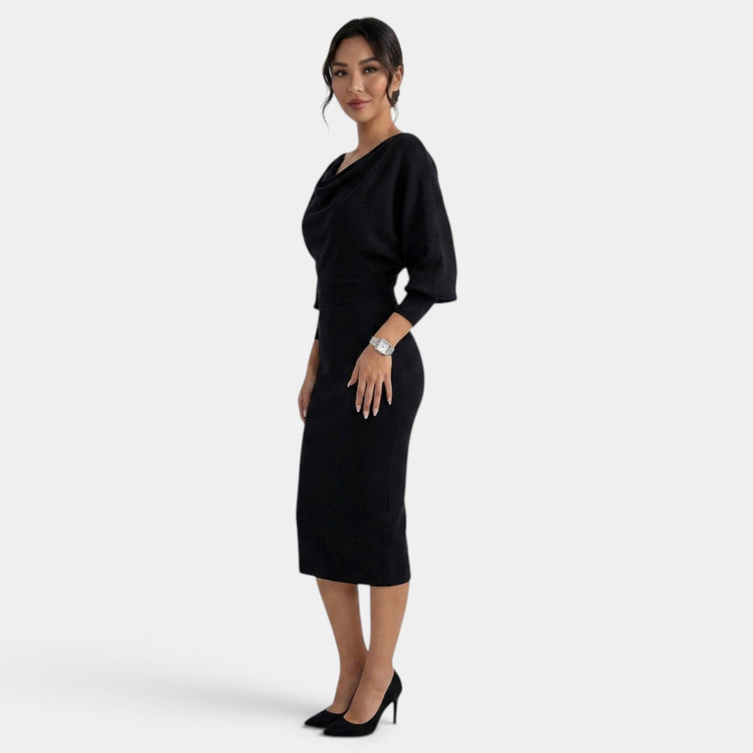 Vestido Corto Mujer Verano Lazo Grande y Perlas