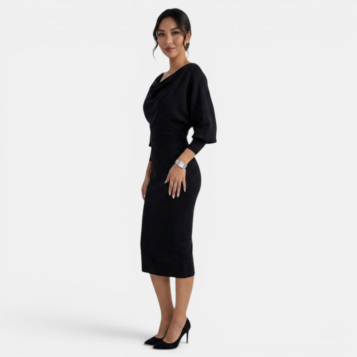 Vestido Corto Mujer Verano Lazo Grande y Perlas