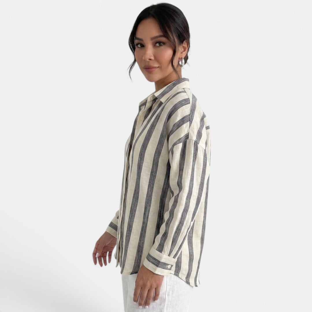 Camisa Oversize Rayas Mujer