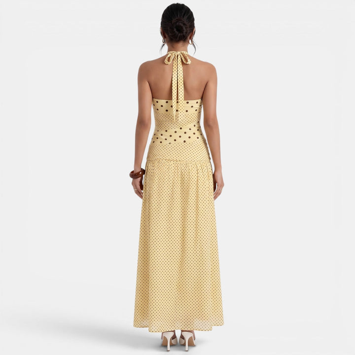 Vestido Largo Lunares Mujer