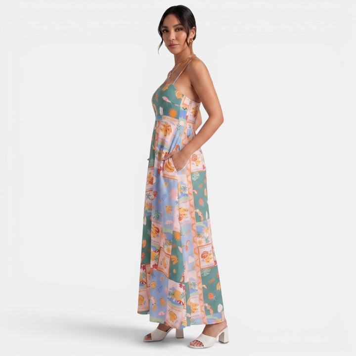 Vestido Largo Estampado Verano