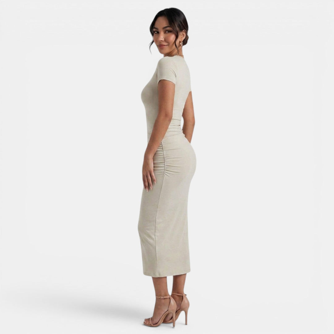 Vestido Midi Mujer Elegante Verano