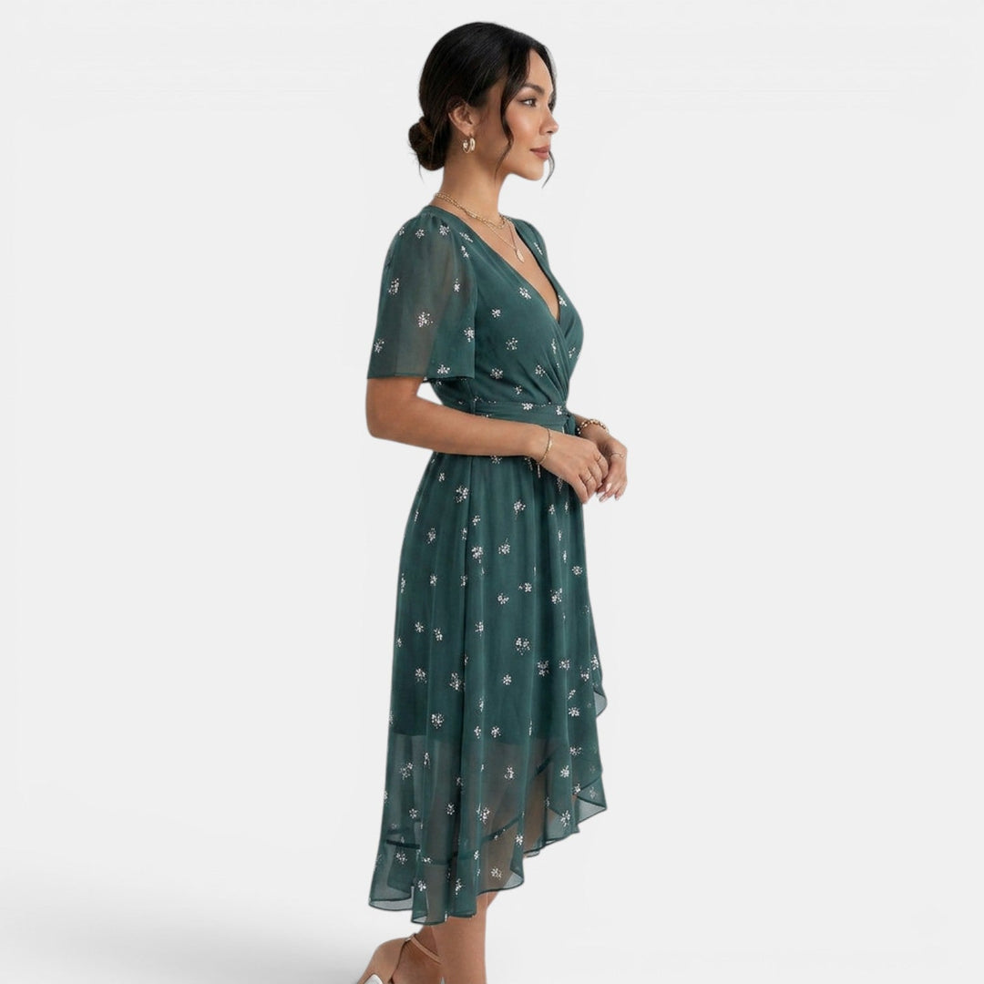 Vestido Midi Floral Mujer Verano