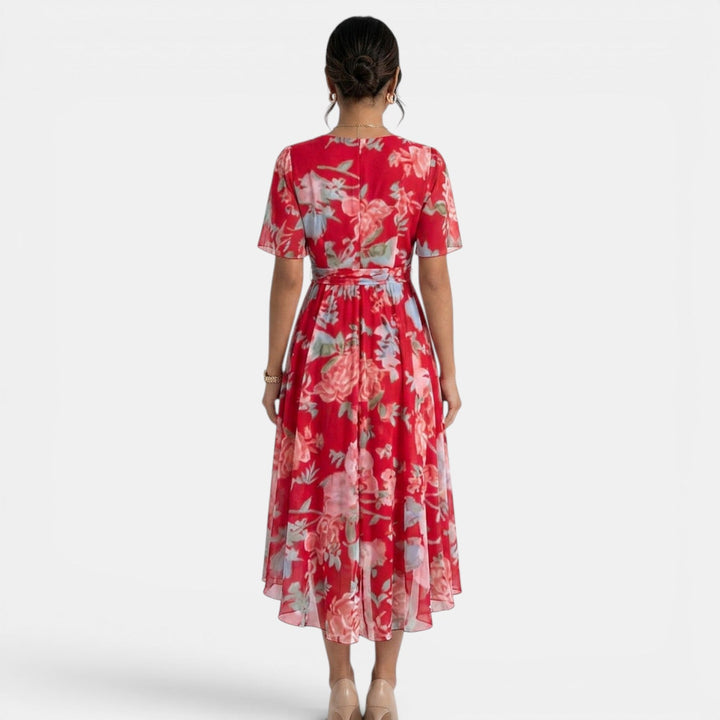 Vestido Midi Floral Mujer Verano