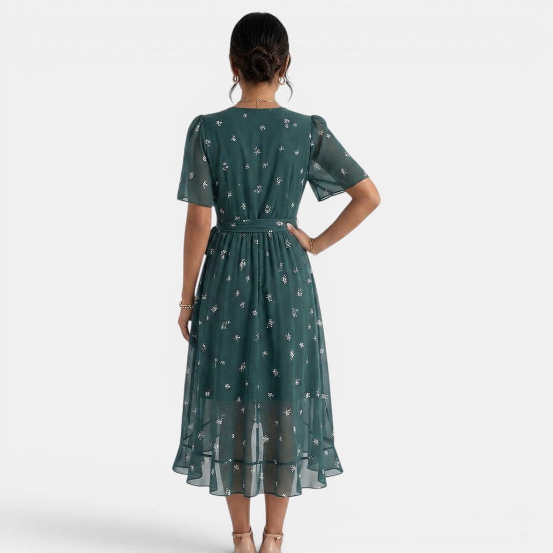 Vestido Midi Floral Mujer Verano