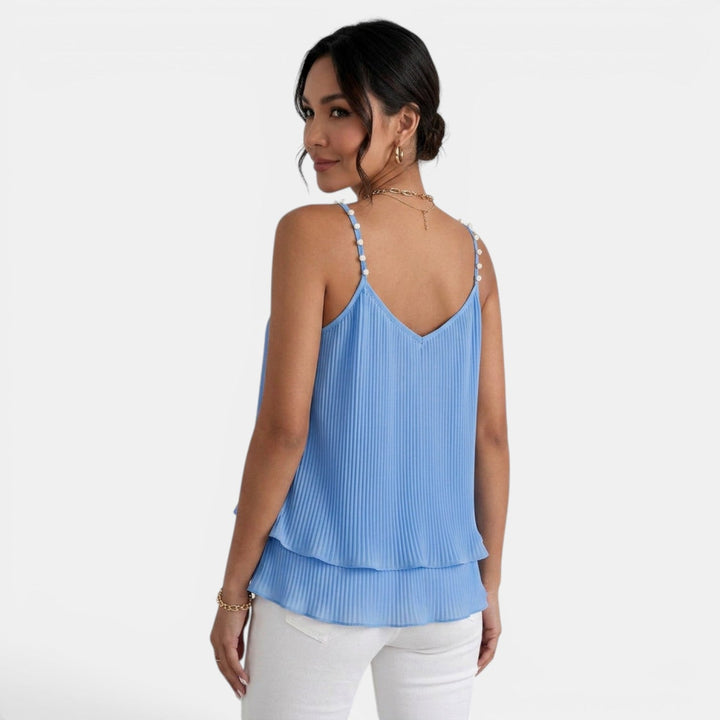 Top Camisola Mujer Perlas