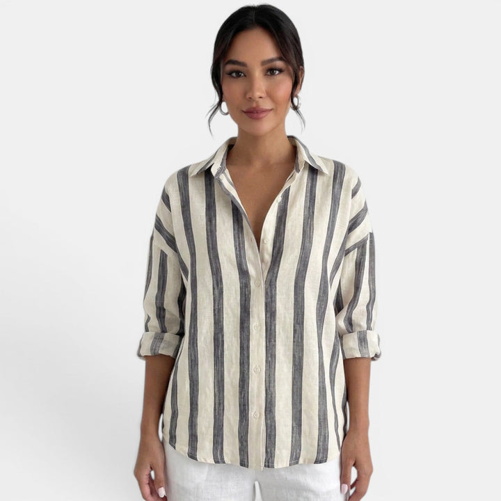 Camisa Oversize Rayas Mujer