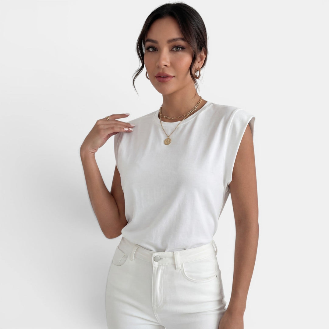 Camisa Mujer Sin Mangas Fluida