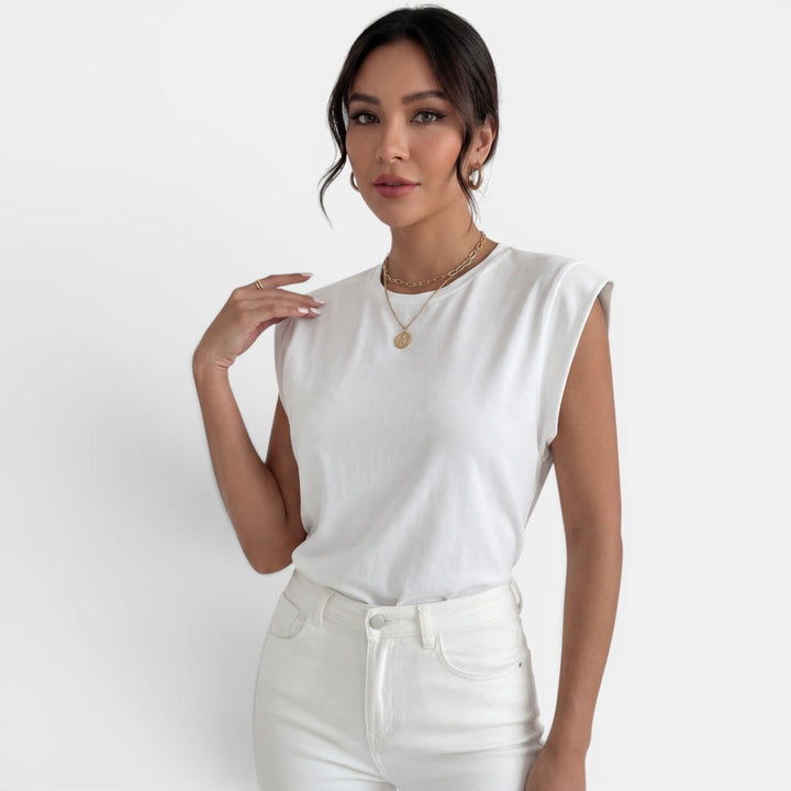 Camisa Mujer Sin Mangas Fluida
