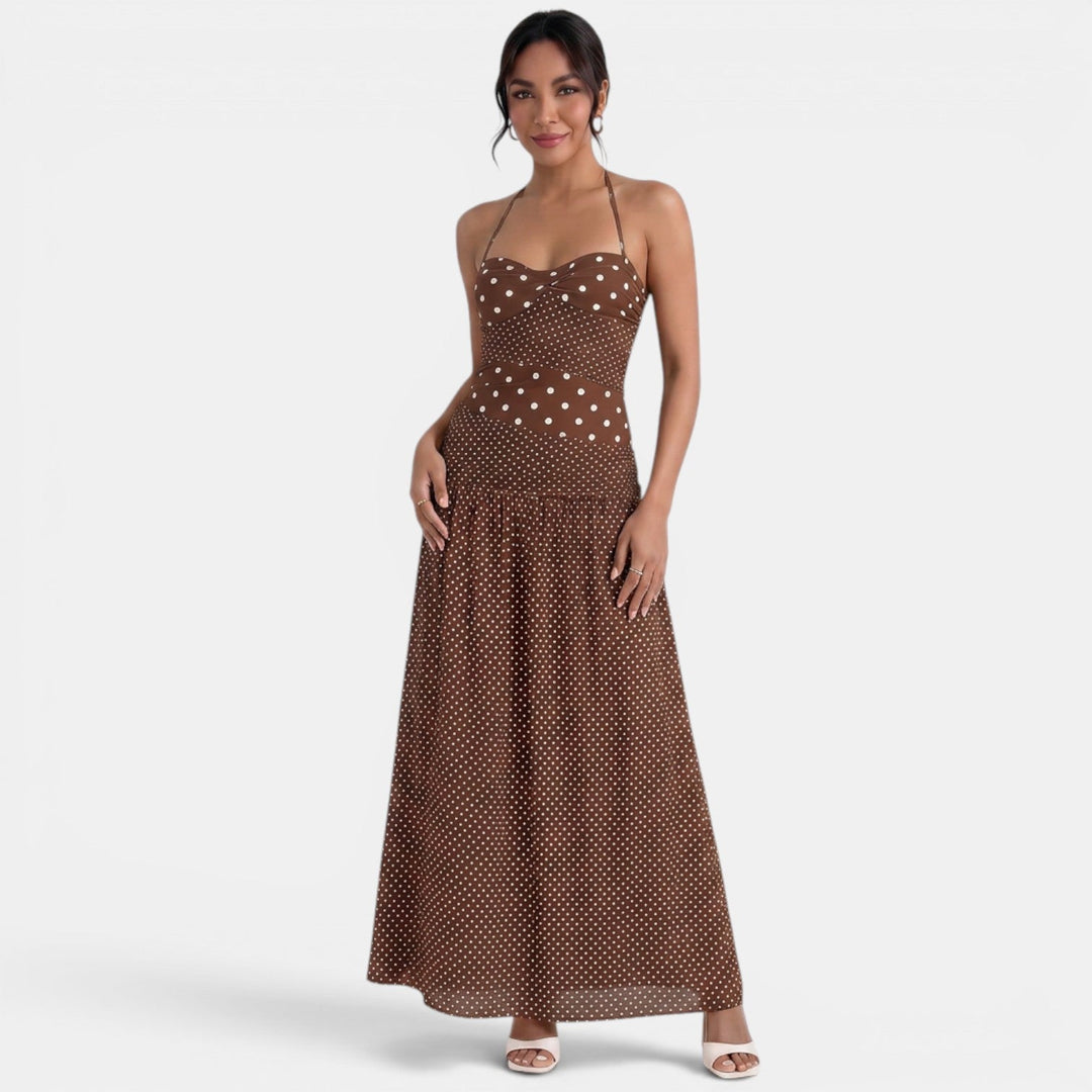 Vestido Largo Lunares Mujer