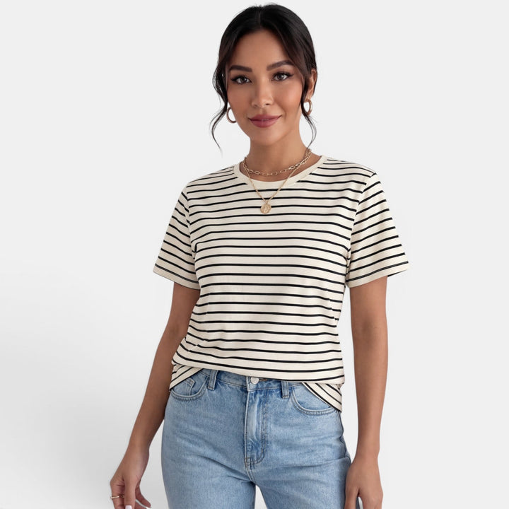 Camiseta Rayas Mujer Básica