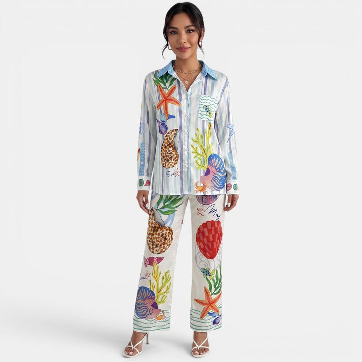 Conjunto Mujer Satén Graffiti