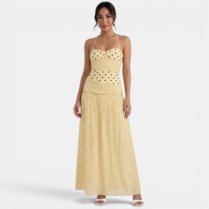 Vestido Largo Lunares Mujer