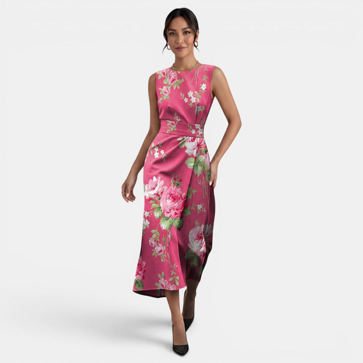Vestido Midi Floral Mujer Verano