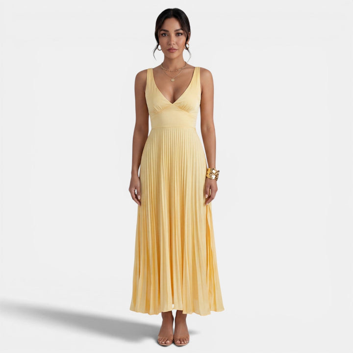 Vestido Midi Satén Mujer Tirantes