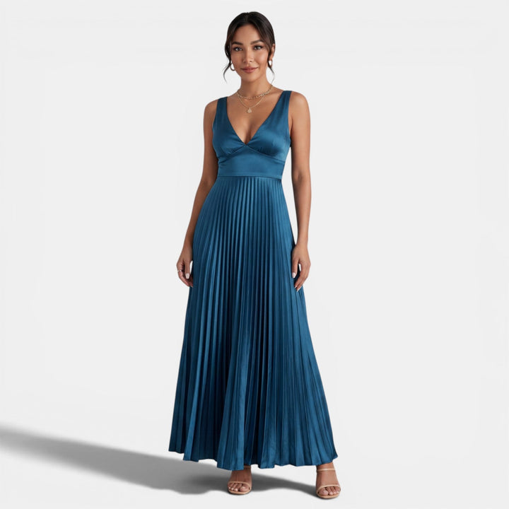 Vestido Midi Satén Mujer Tirantes