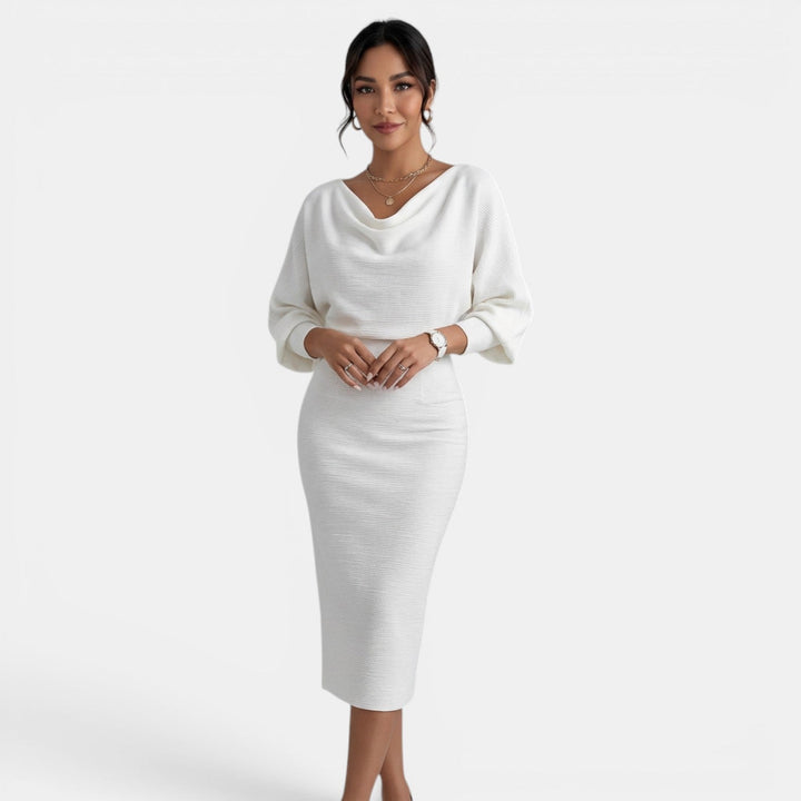 Vestido Corto Mujer Verano Lazo Grande y Perlas