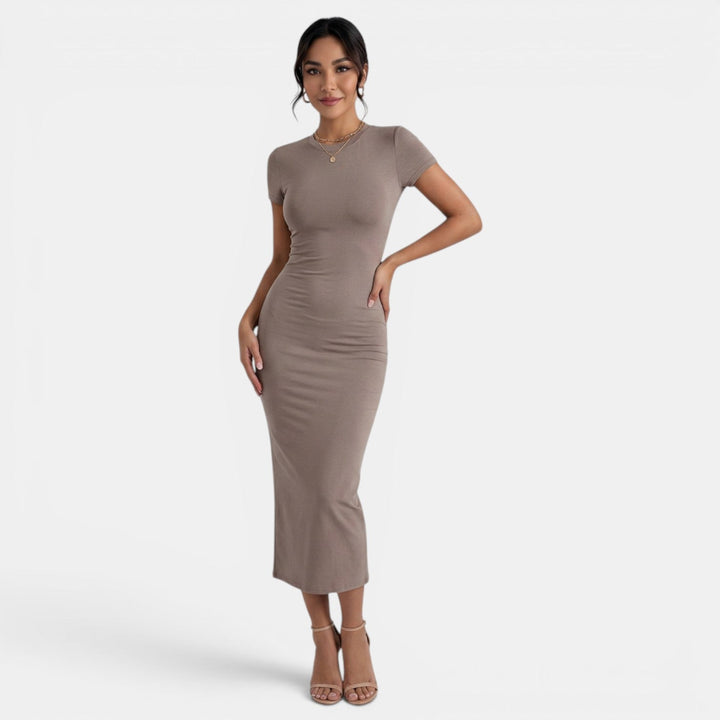 Vestido Midi Mujer Elegante Verano