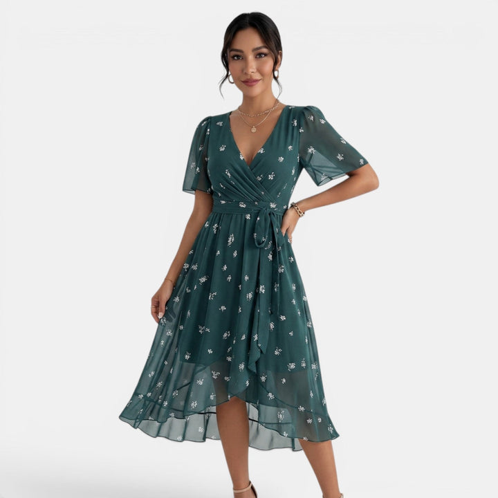 Vestido Midi Floral Mujer Verano