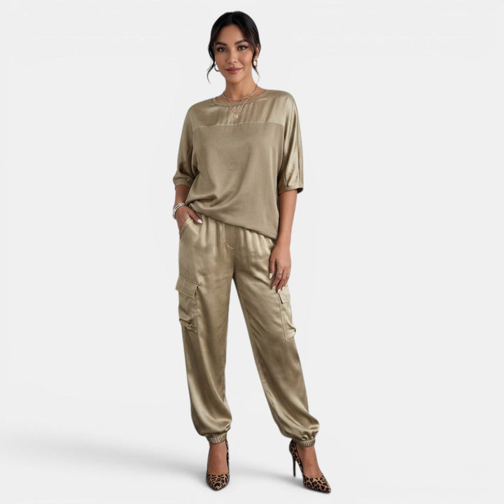 Conjunto Satén Mujer 2 Piezas